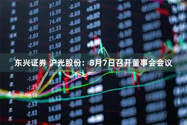 东兴证券 沪光股份：8月7日召开董事会会议