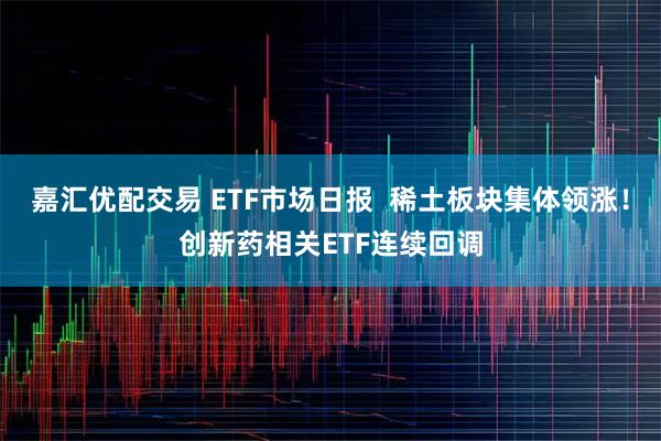 嘉汇优配交易 ETF市场日报  稀土板块集体领涨！创新药相关ETF连续回调