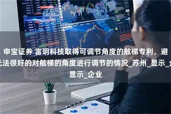 申宝证券 富玥科技取得可调节角度的舷梯专利，避免无法很好的对舷梯的角度进行调节的情况_苏州_显示_企业